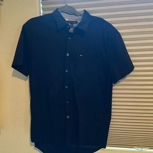 Tommy Hilfiger Slim Fit Black Button up